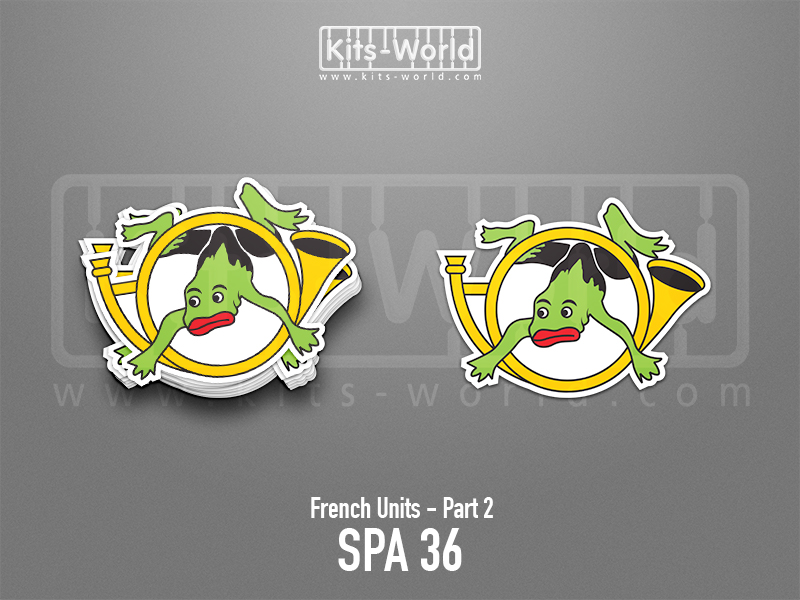 Kitsworld SAV Sticker - French Units - SPA 36 W:100mm x H:73mm 